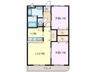 ベルガーデンの物件間取画像